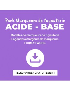 Marqueur de tuyauterie ACIDE - Fichier à télécharger
