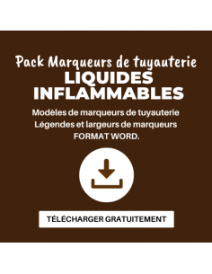 Marqueur de tuyauterie LIQUIDES INFLAMMABLES - Fichier à...