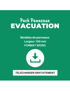 Panneaux EVACUATIONS - Fichier à télécharger