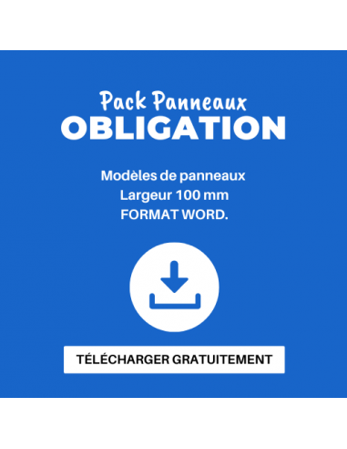 Panneaux OBLIGATIONS - Fichier à télécharger